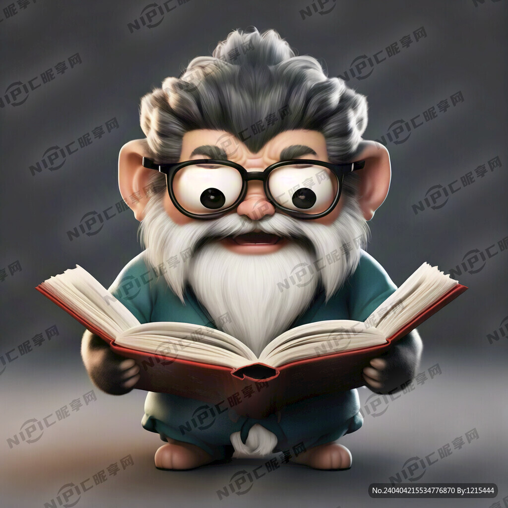 大阅读吉祥物 可爱古人