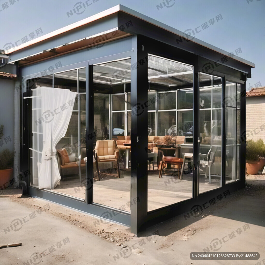 铝合金系统阳光房 人字顶面