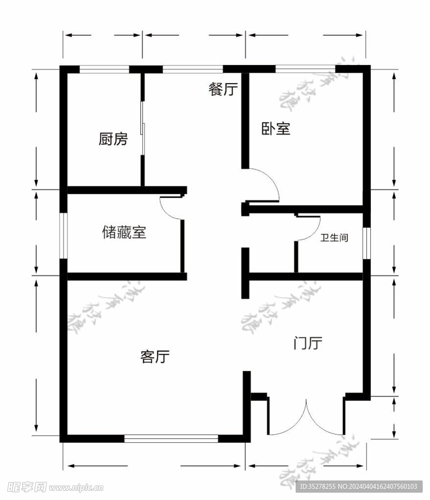 cdr模仿绘图房屋建筑平面图