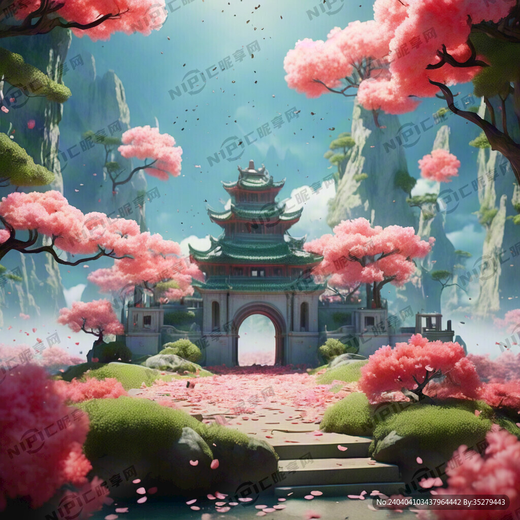 游戏梦幻唯美新中式风景 超高清