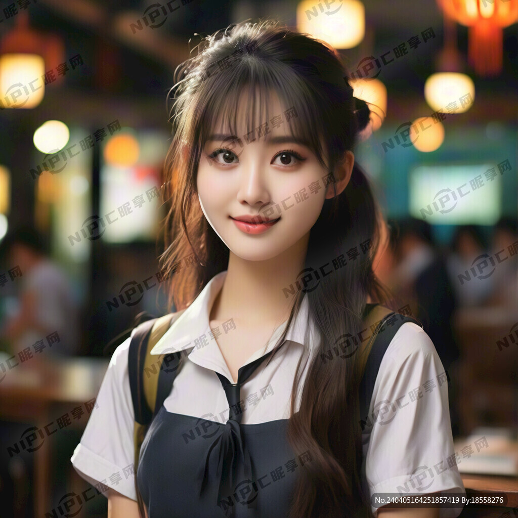 美女 可爱 校园风