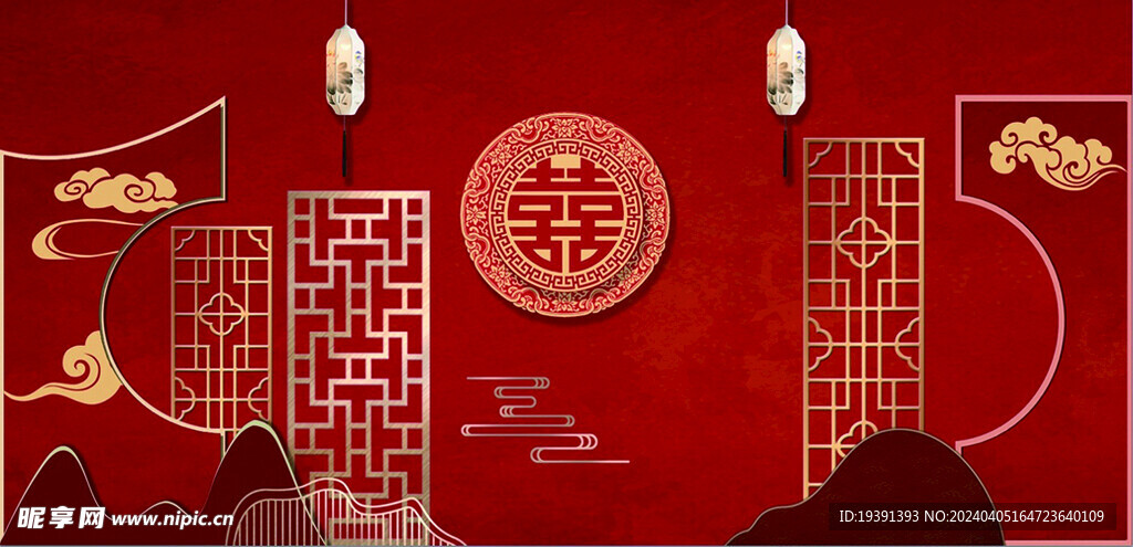中式红色喜庆婚礼
