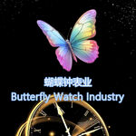 手表logo蝴蝶图案朋友圈背景
