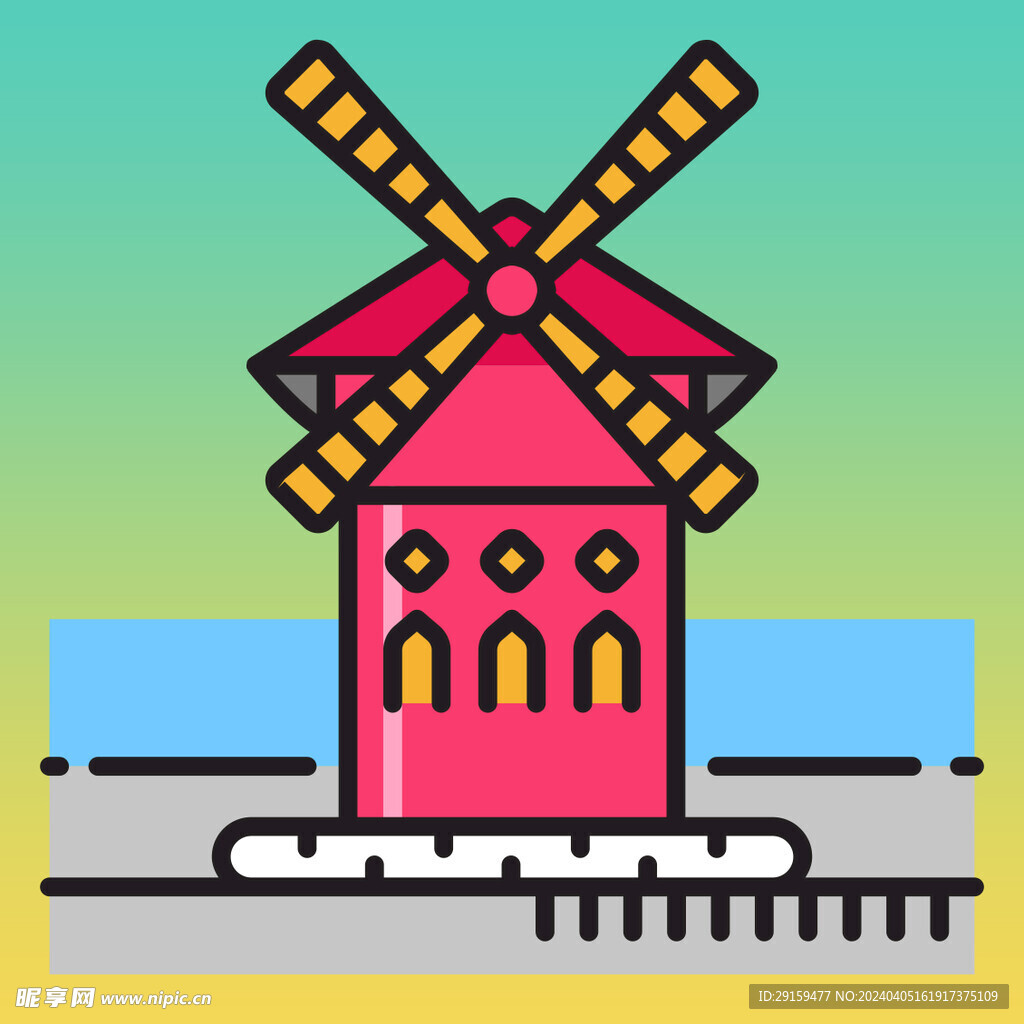           卡通建筑 