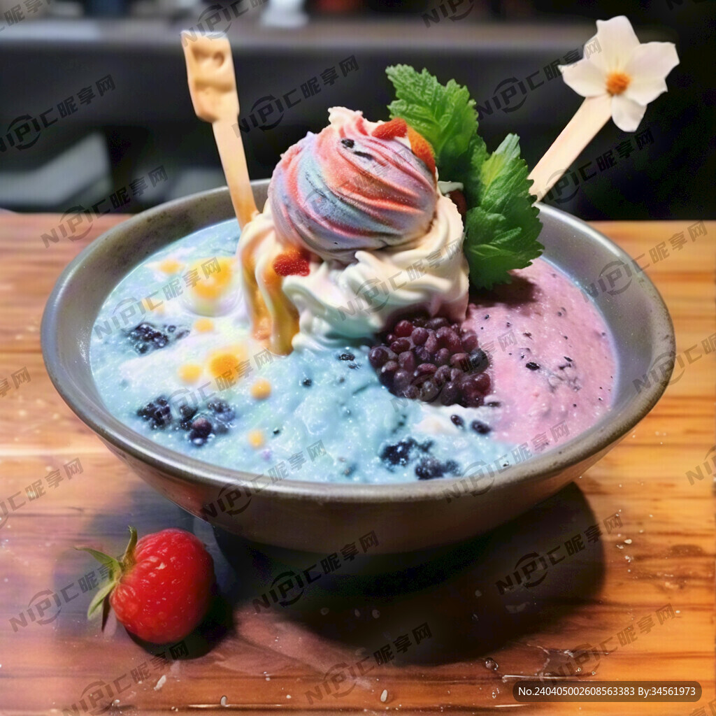 手工冰沙粥和花式冰激凌