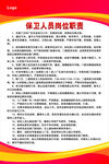 保卫人员岗位职责