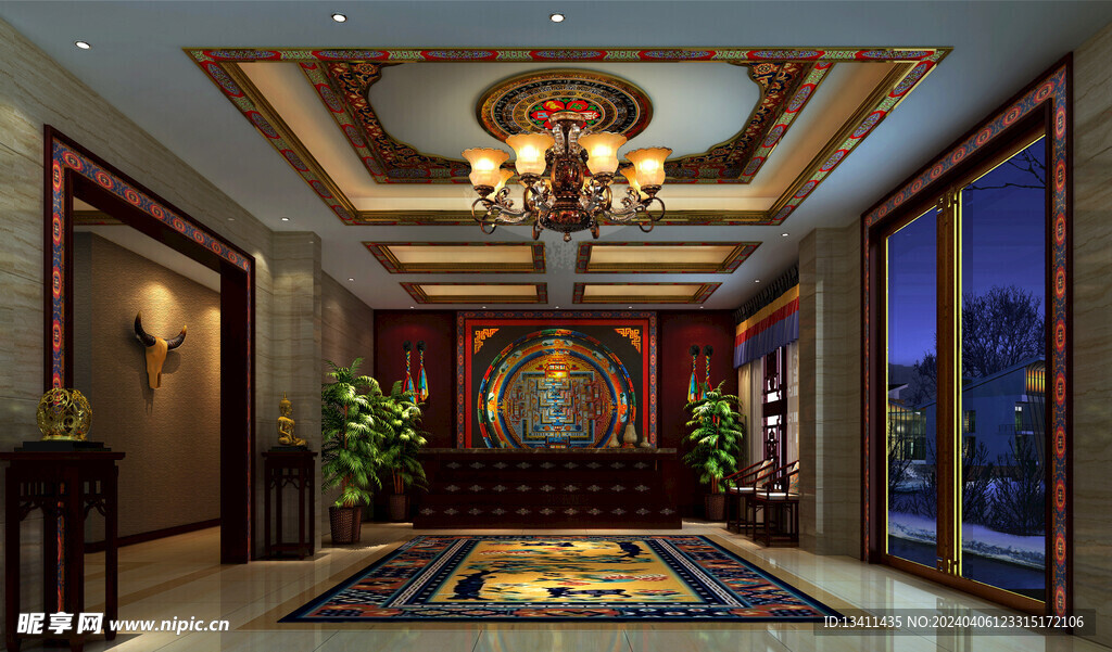 藏式酒店大厅