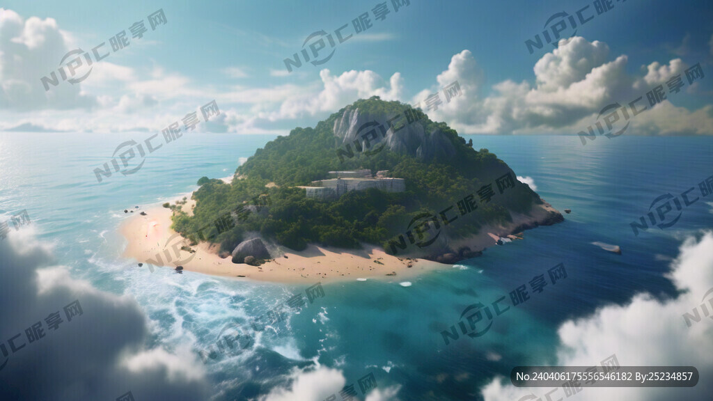 超高清 细节刻画 有白云