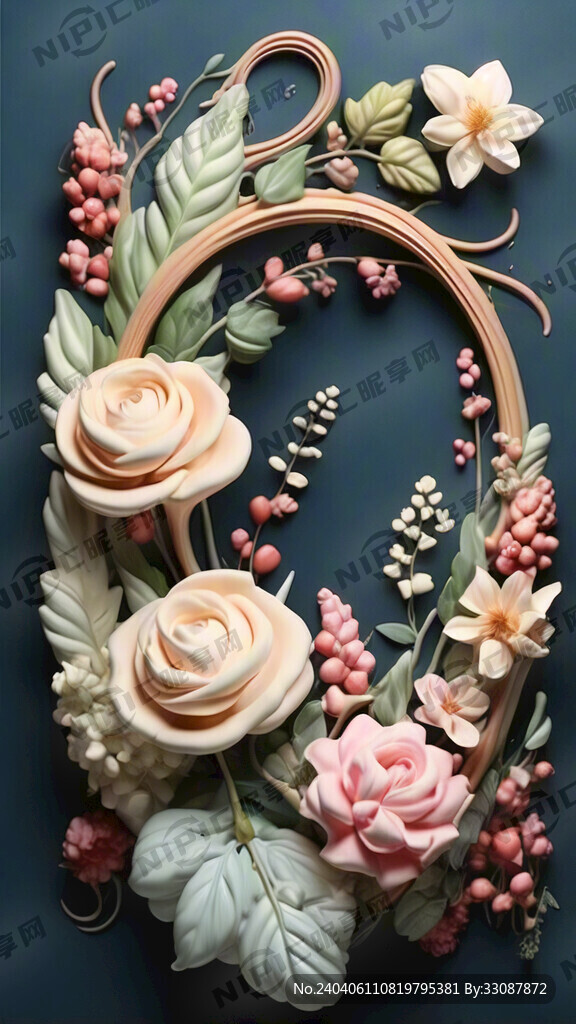 花艺 奶油风 弯曲形