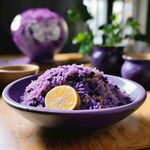 紫色糙米饭