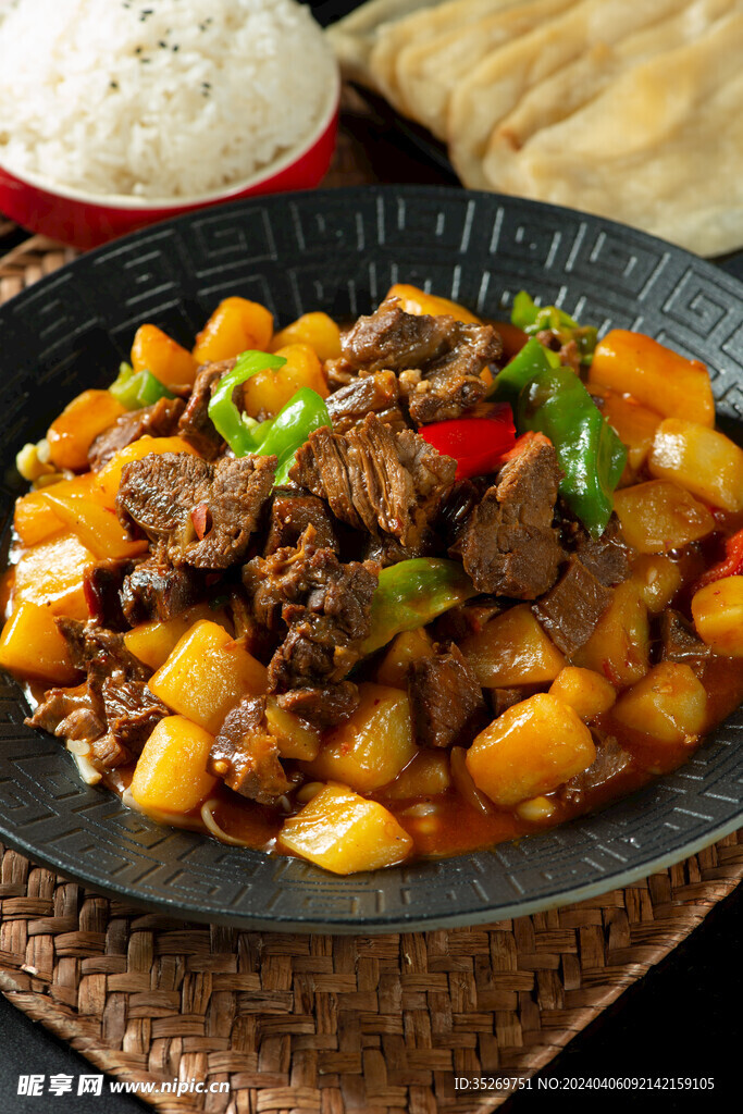 土豆炖牛肉套餐