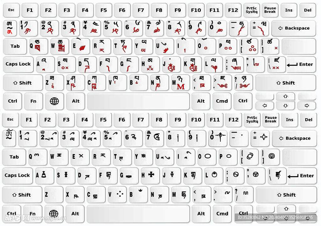 喜马拉雅藏文字体键盘