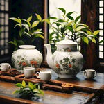 山茶基地  绿色 茶园  中国风