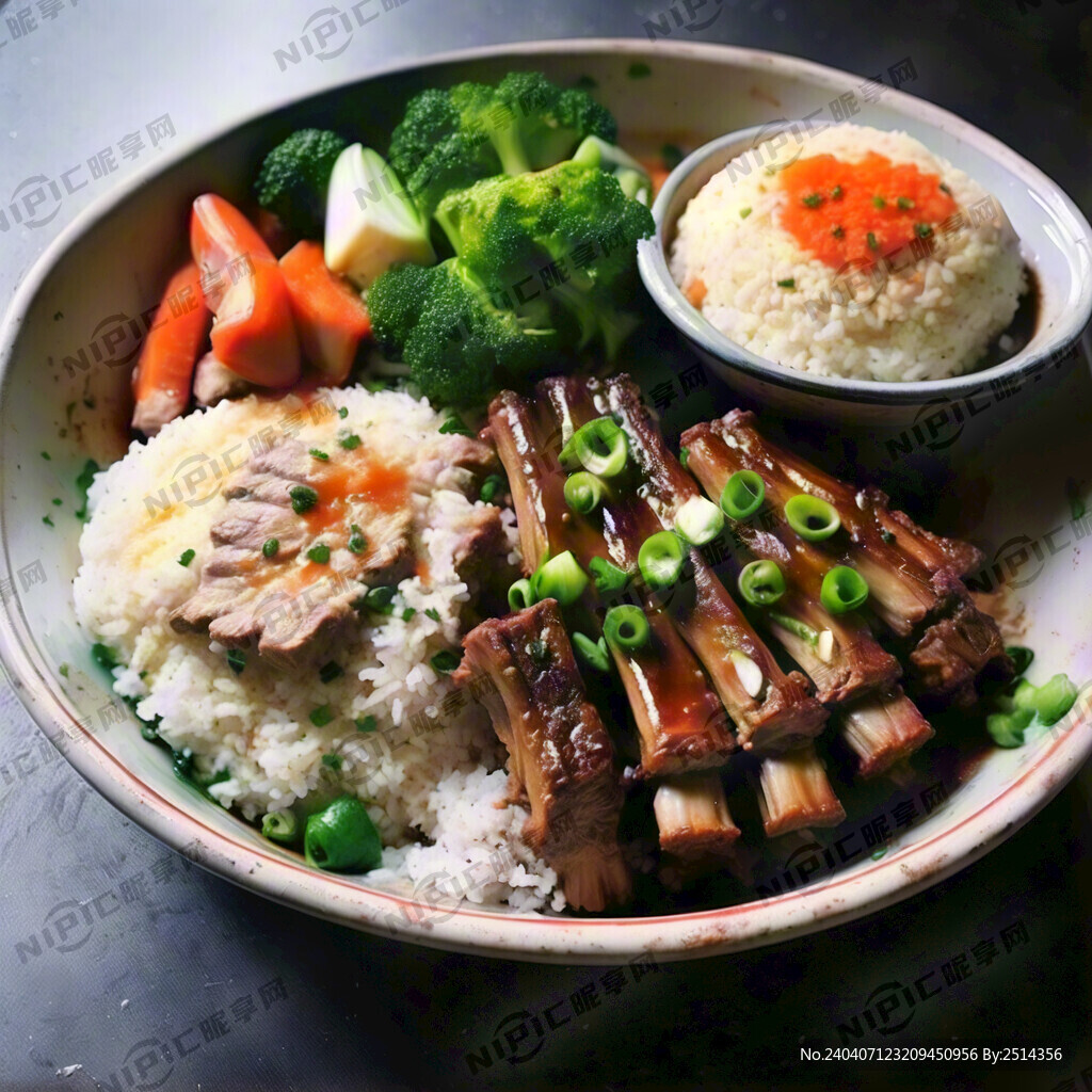 蒜蓉排骨饭