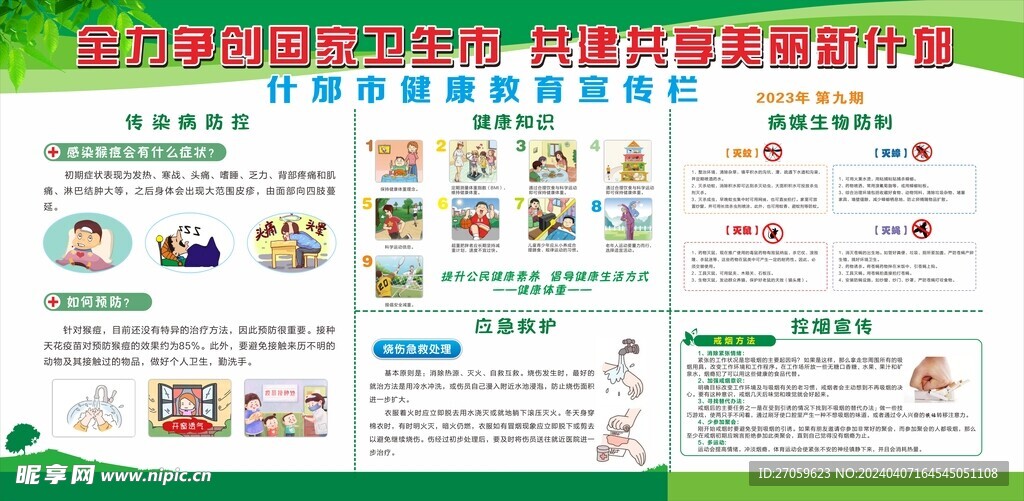 健康知识宣传栏