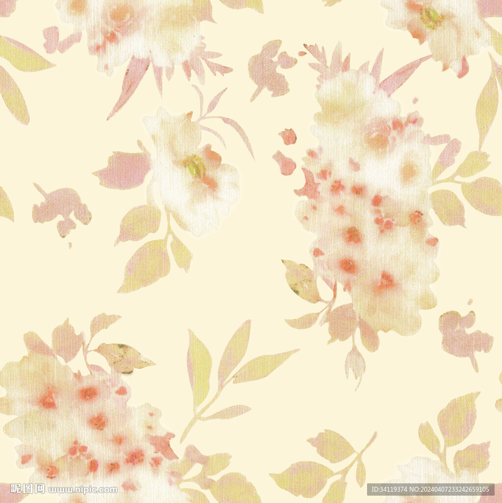 小碎花  手绘花   数码印花