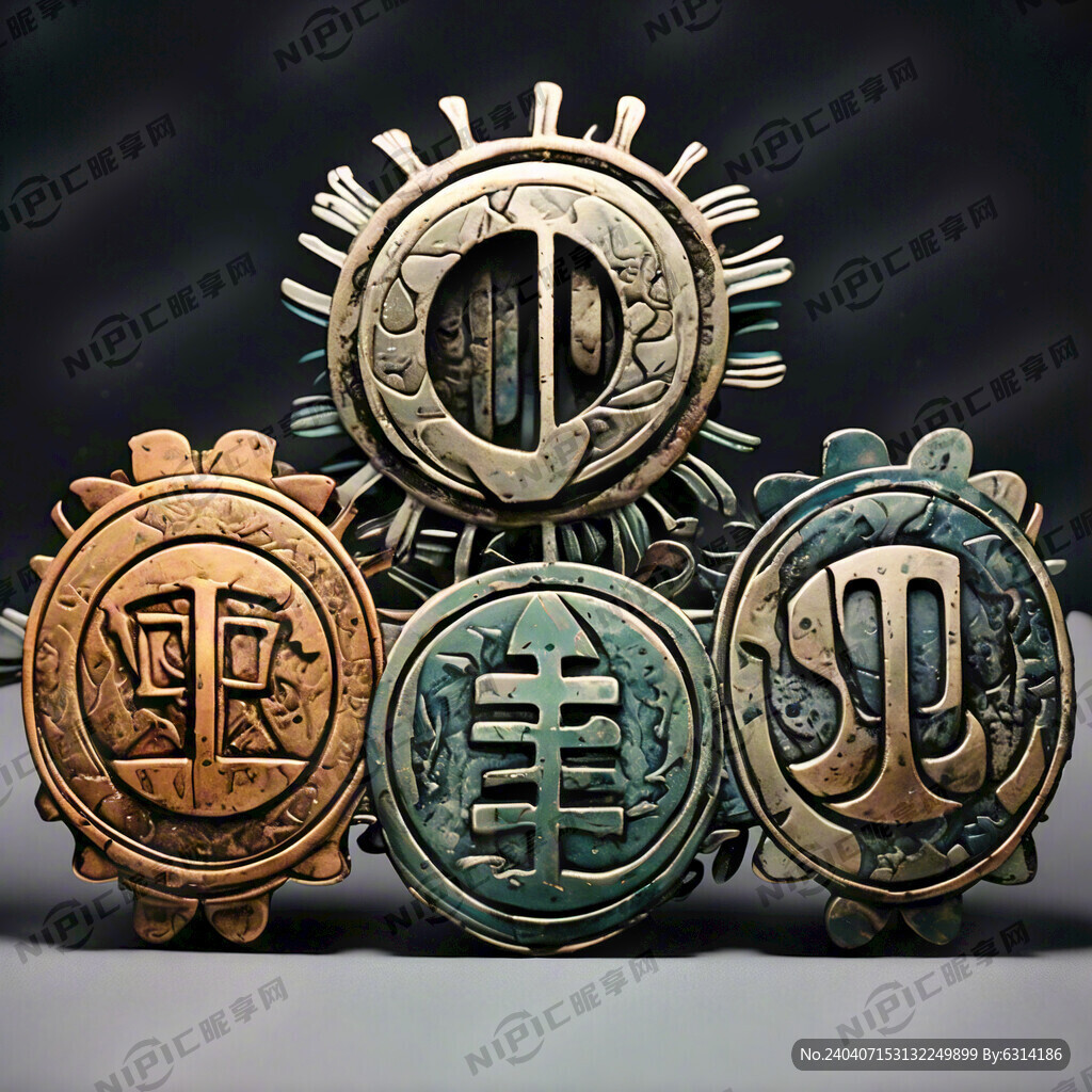 战国时期钱币组成的国字