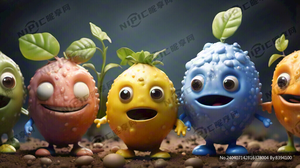 各种豆子卡通形象 小豆子是活泼