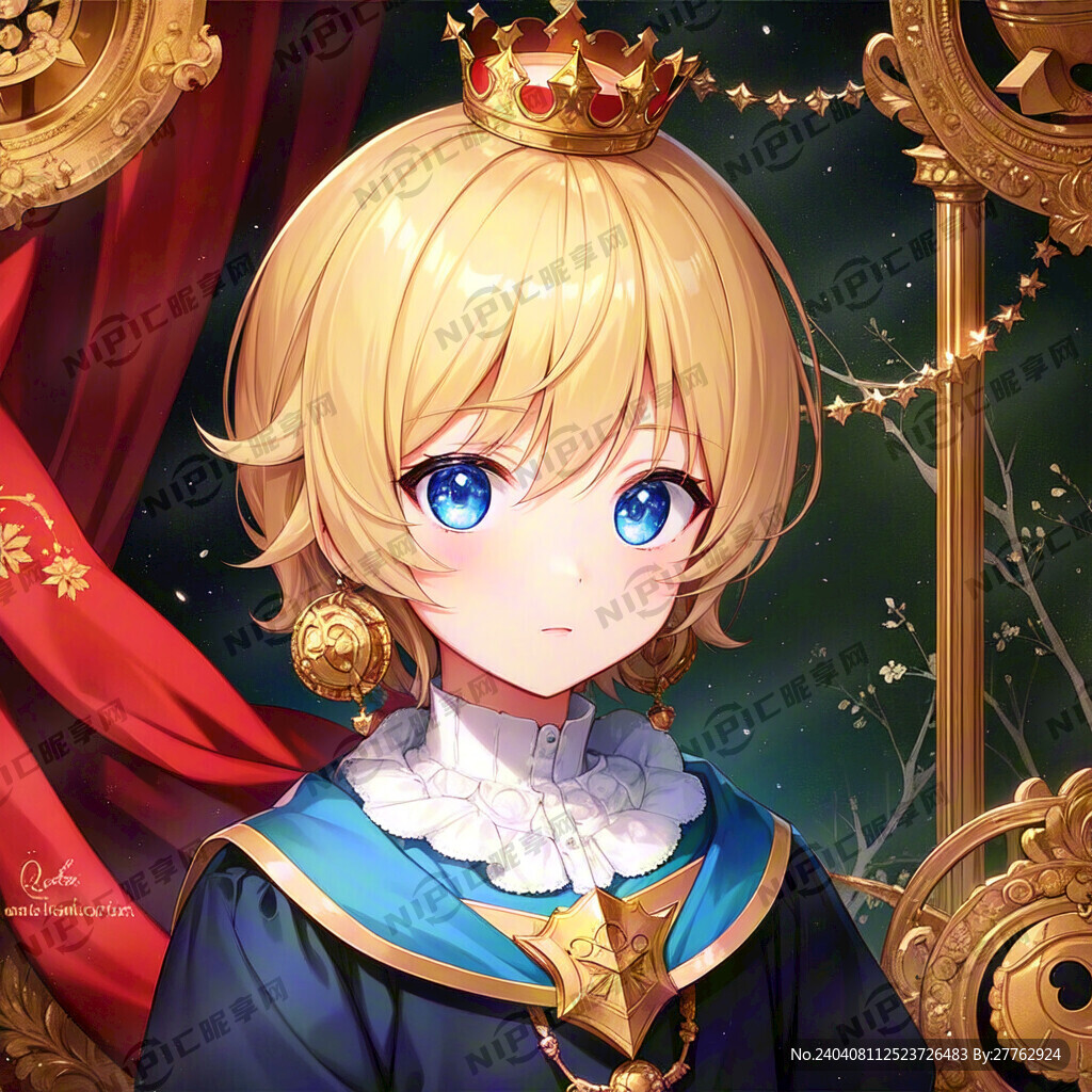 男孩 圆脸 大眼 萌 皇冠