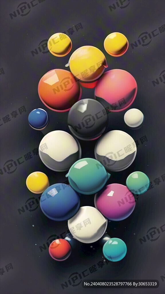 矢量色块 五个颜色