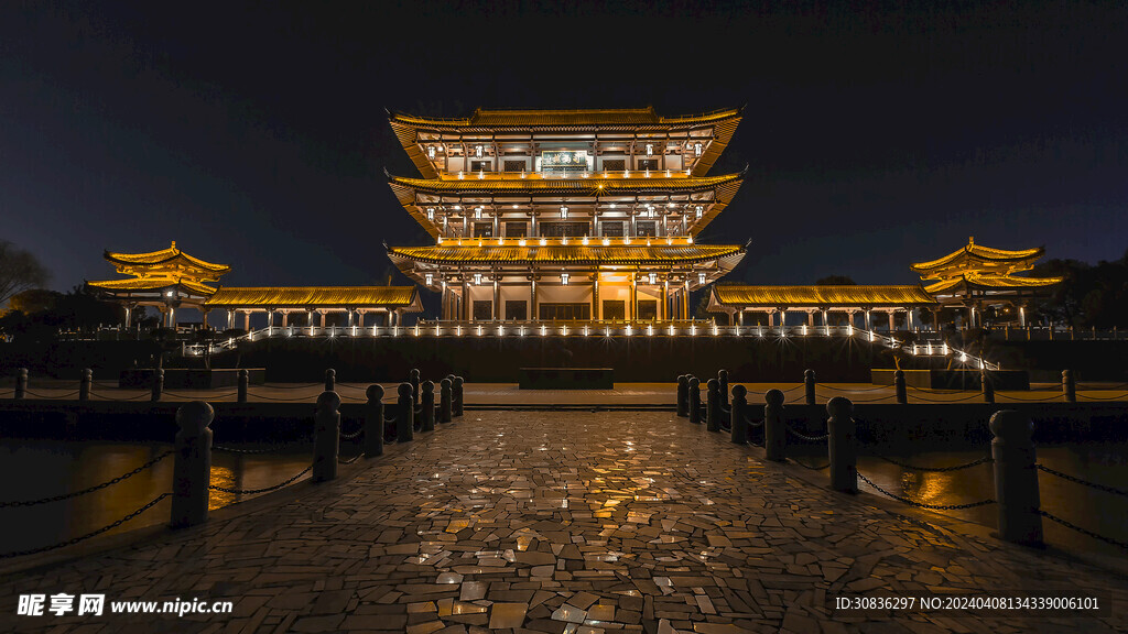 古典建筑夜景