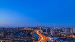 城市夜景灯箱图