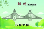 扬州景点 万福大桥