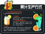 果汁生产方式超市果汁异形跺牌