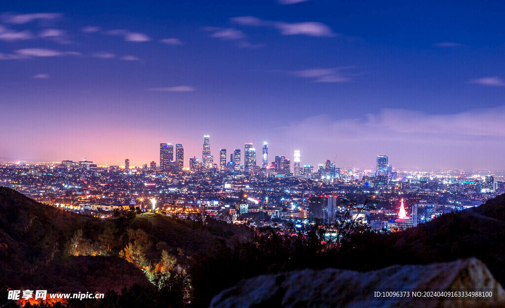 城市夜景背景图片