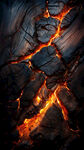 火山岩炭火背景图片