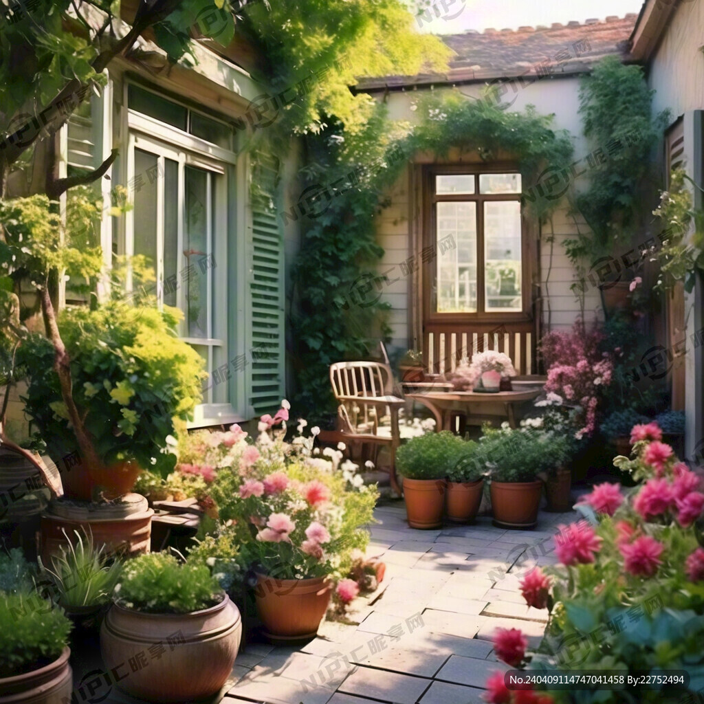 庭院 绿植 花卉 春日 小清新