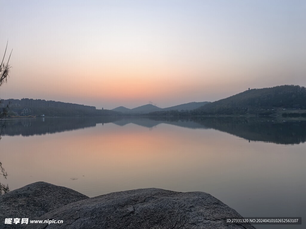 夕阳山水