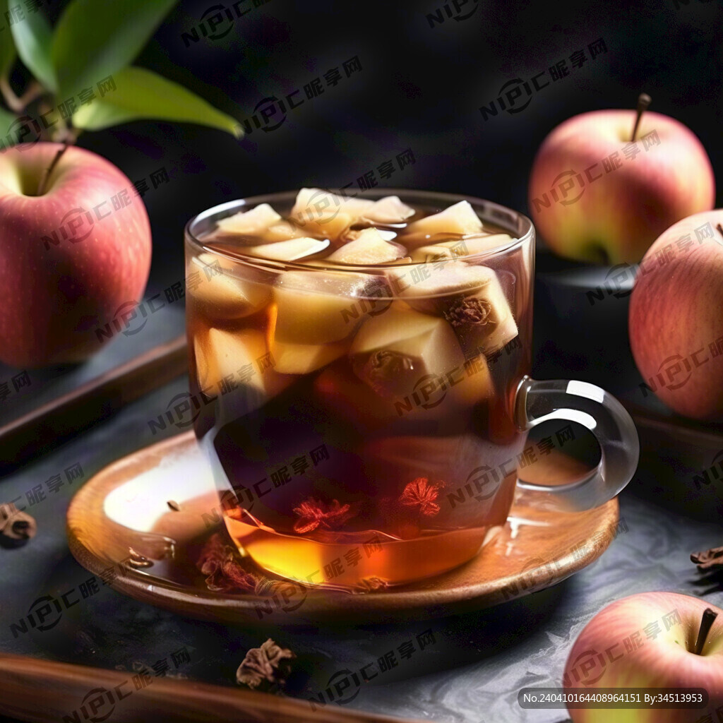 苹果块桂圆红茶