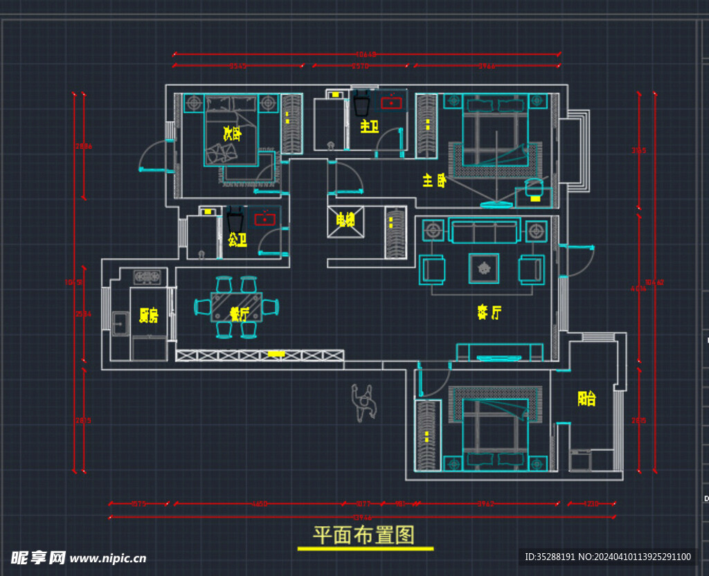 澜山悦府平面分布图