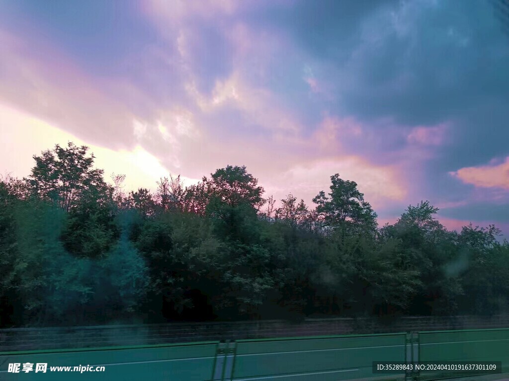 黄昏晚霞