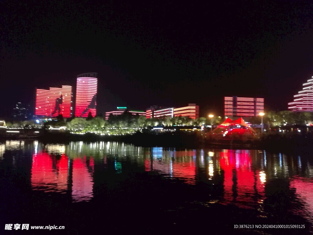 湖景夜景