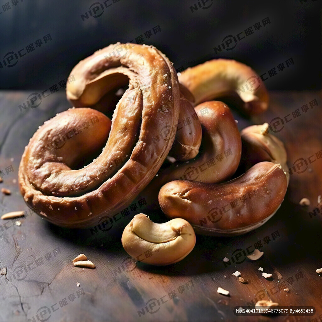 腰果 带皮 烘烤后