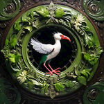 绿色爱情鸟，具有活力的异国绿色，动物，朱鹮，高清，轮 廓清晰完整，高清