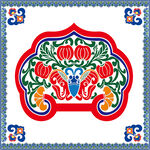 古典花纹边框传统花纹图案 