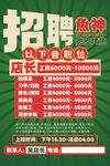 烤鱼招聘海报