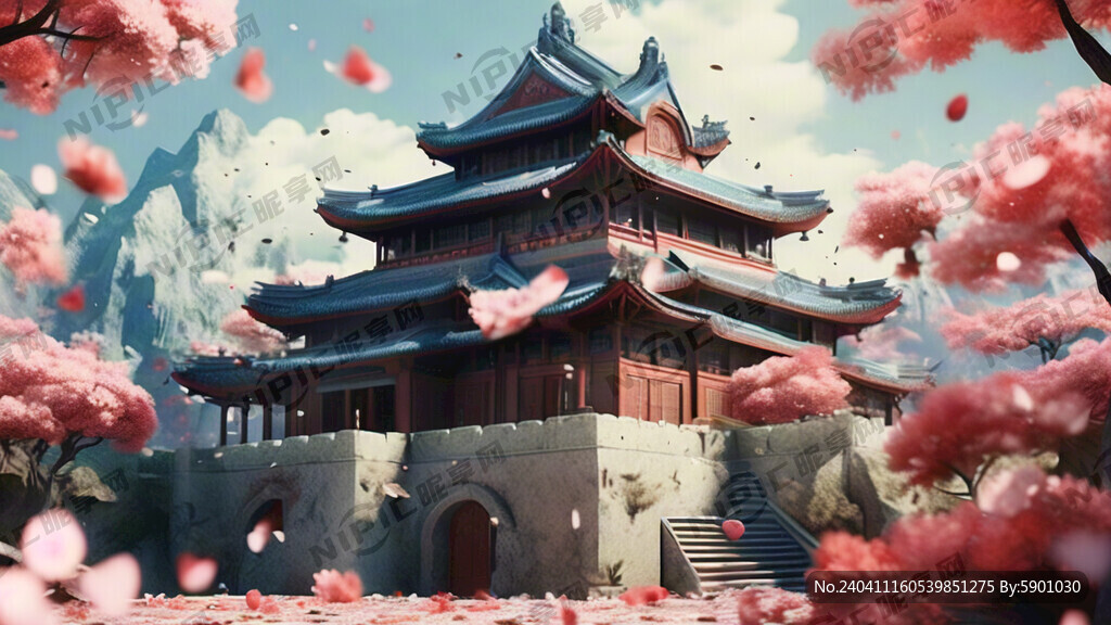 游戏梦幻唯美新中式风景 超高清