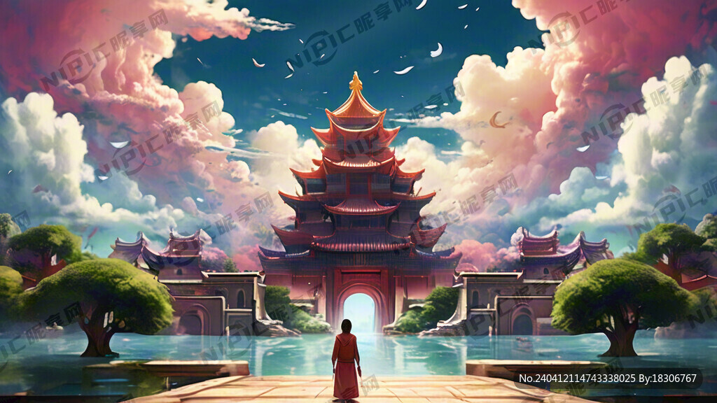游戏梦幻唯美新中式风景 超高清