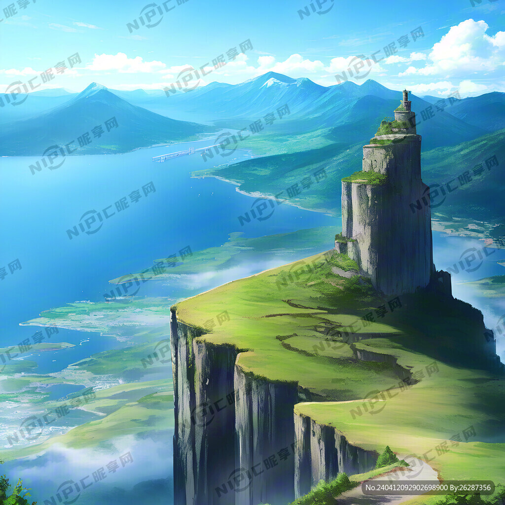清新环形山 有山有水