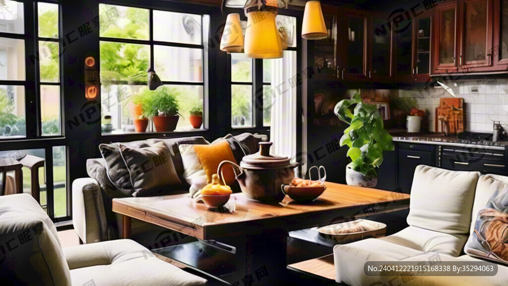 大客厅  沙发  厨房 餐桌