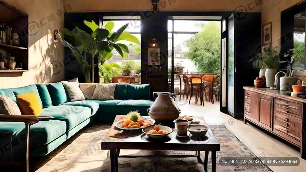 大客厅  沙发  厨房 餐桌 