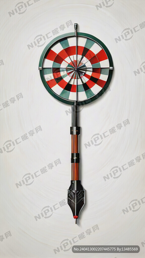 白色背景 含有飞镖图案