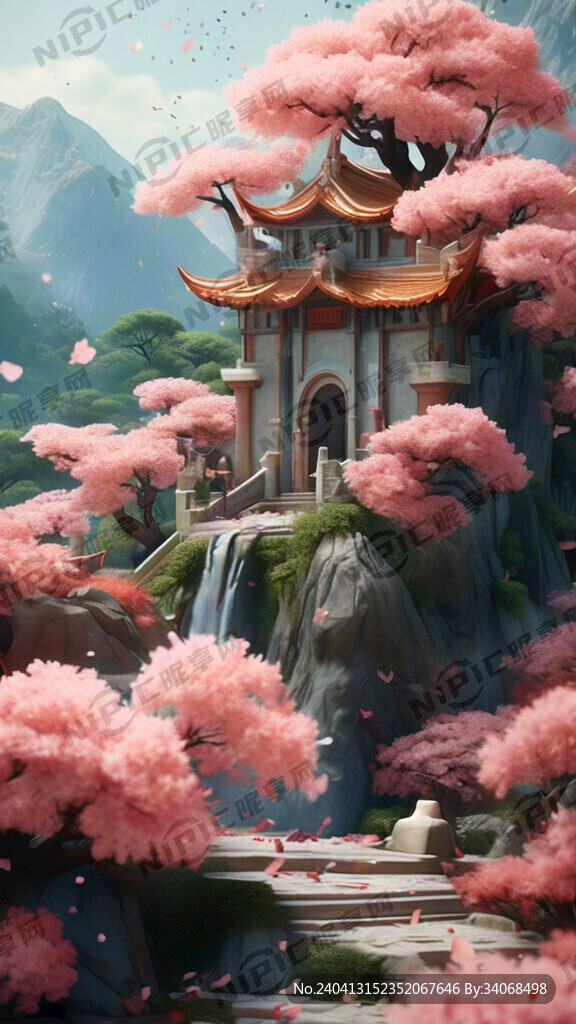 游戏梦幻唯美新中式风景 超高清