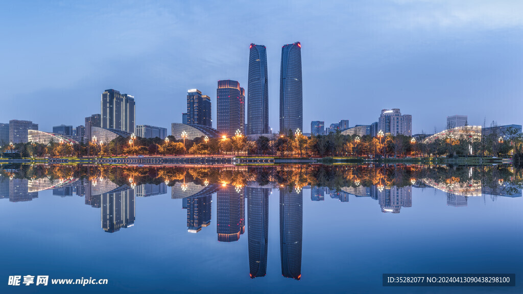 中国四川成都市高新区金融城现代