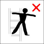 梯子安全标识