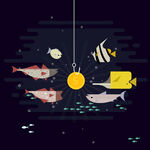 海洋鱼类插画